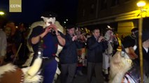 Half-bull, half-man beasts roam streets in Spain for Lent