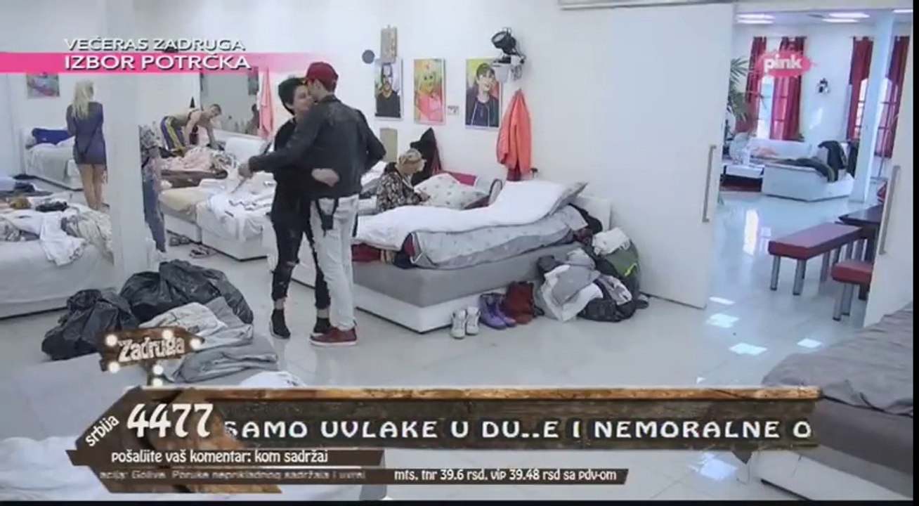 Zadruga - Mina i Toma razmenjuju nežnosti pred svima - 12.03.2018.