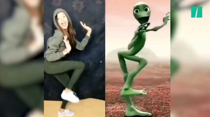 Ce challenge va vous donner envie de danser comme cet alien vert