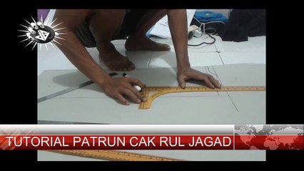 tutorial membuat pola _ patrun kaos Size M