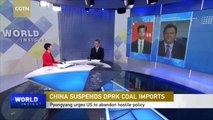 China suspends coal imports from DPRK as part of UN sanctions