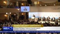 Chinese FM stresses importance of multilateralism at Munich Security Conference