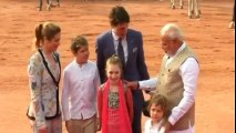Canadian PM, Family In Rashtrapati Bhavan, Meet PM Modi