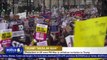 Thousands of protesters march in London, calling for UK PM to withdraw Trump invitation