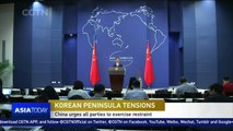 China urges all parties to exercise restraint on the Korean Peninsula