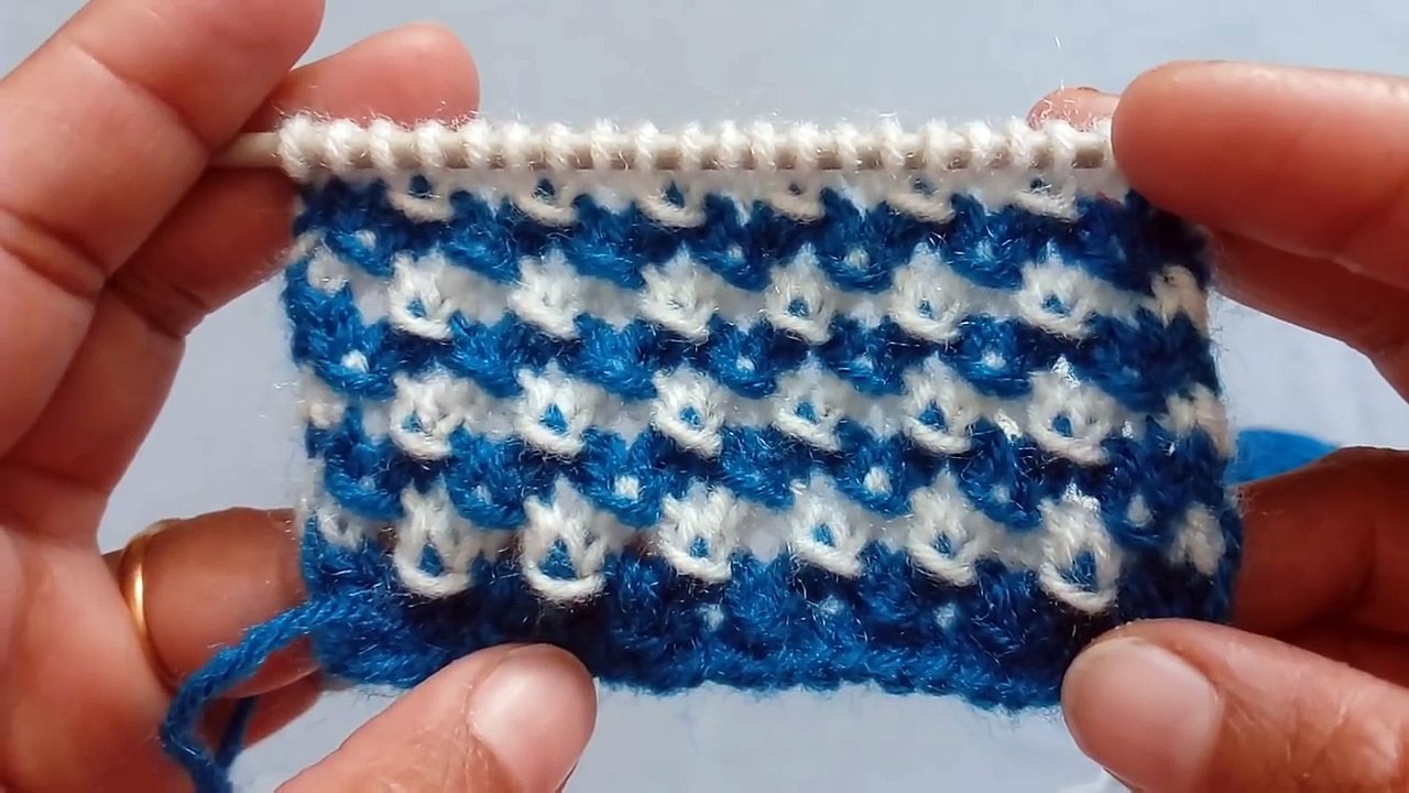 New Two colour Knitting Pattern