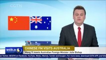 Chinese Foreign Minister Wang Yi meets Australian Foreign Minister Julie Bishop