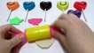 Учим цвета на английском языке с Play-Doh чупа чупсами сердечками.