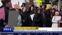 Activists protest Trump's refugee ban at JFK airport