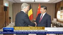 Chinese President Xi meets Belgian king on sidelines of World Economic Forum