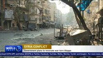 Syrian government announces Aleppo rebuilding plan