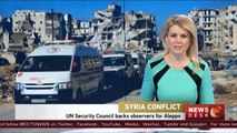 UN Security Council backs observers for Aleppo