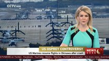US Marines resume flights of Osprey aircraft in Okinawa