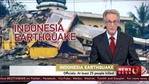 Officials: At least 25 people killed in Indonesian earthquake