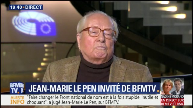 Faire un congrès prétendument national avec un étranger me paraît paradoxal , estime Jean-Marie Le Pen au sujet de Steve Bannon