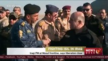 Iraqi prime minister visits Mosul frontline, says liberation is close