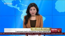 3 Soyuz spacecraft astronauts return to Earth