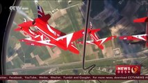 World renowned aerobatic display team Red Arrows makes debut in China