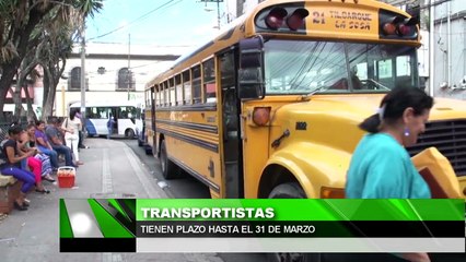 Transportistas tienen plazo hasta el 31 de Marzo