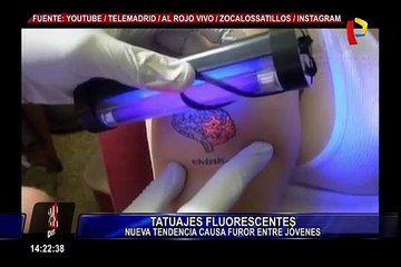 Conoce la nueva moda de los tatuajes con tinta fluorescente
