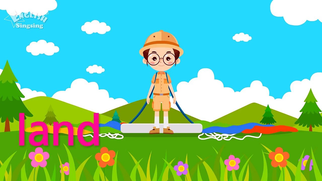 Kids vocabulary Theme Nature - Solar System, Geography, Zodiac Sign - Words Theme collection