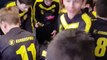 Le cri de guerre des U15 A après leur victoire face aux GDR B