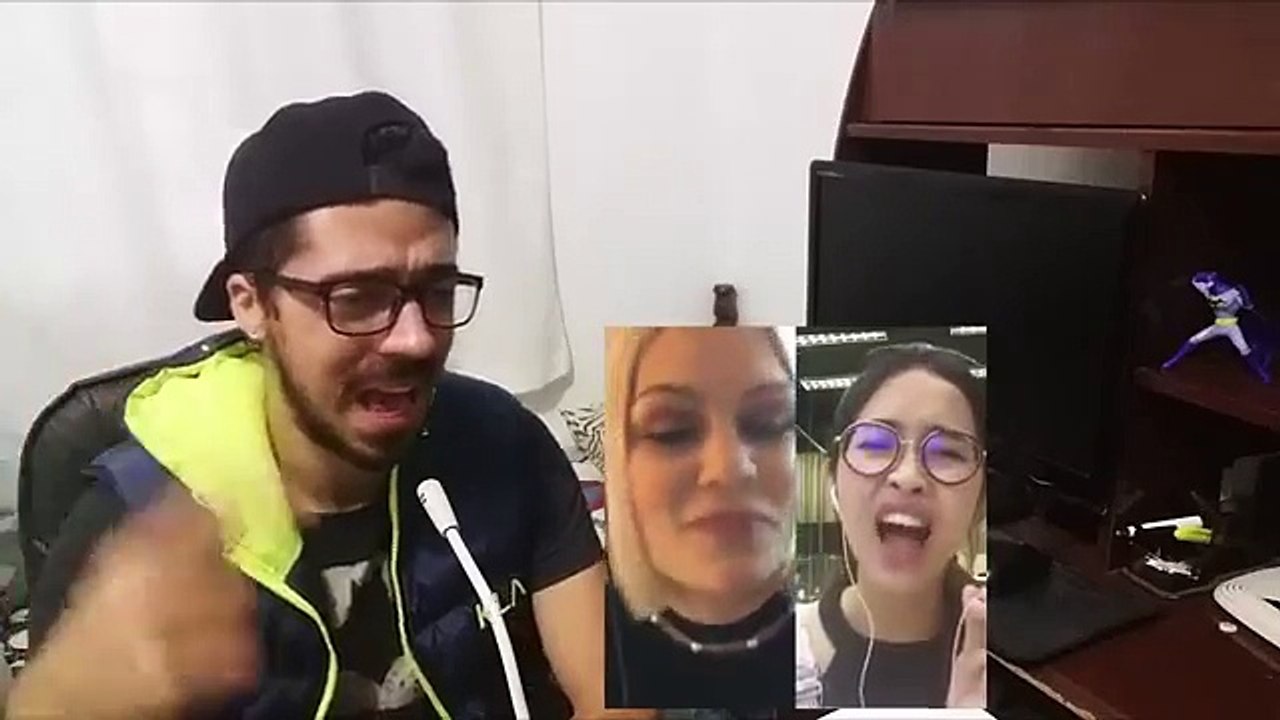 Flashlight - JessieJ & ARISA (Smule Sing! Karaoke App) Reaction of a Brazilian 