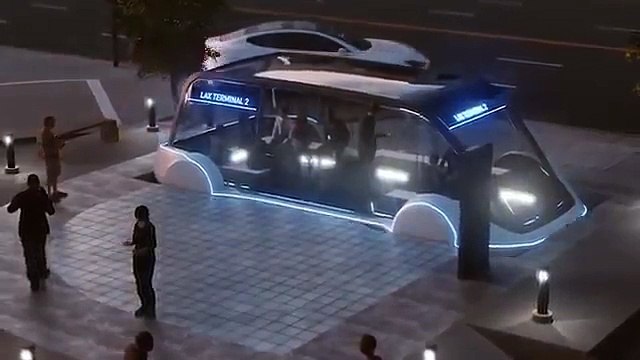 Boring Co urban loop system preview - priority to pedestrians & cyclists over cars