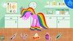 Care of Pony. My Little rainbow Pony . Horse pony wants to play. Treat colored Pony horse. Kids Game