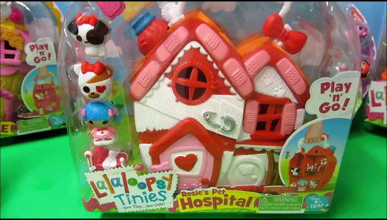 Lalaloopsy Tinies Rosies Pet Hospital Plus 3 Pack Unboxing