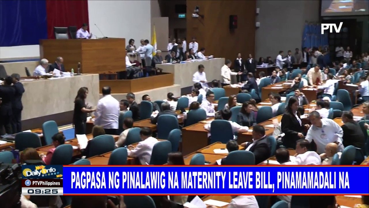 Pagpasa ng pinalawig na Maternity Leave Bill, pinamamadali na
