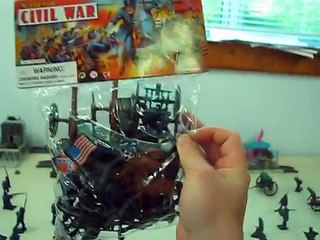 Civil War ARMY MEN Playset toy review!