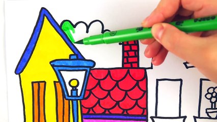 How to Paint Street Art Сolours for kids with Colored Markers