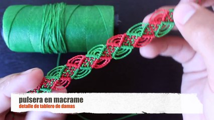 tutorial pulsera macrame cavandoli con maya