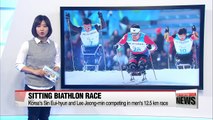 Sin Eui-hyun's hunt for medals continue in the men's 12.5 km sitting biathlon race