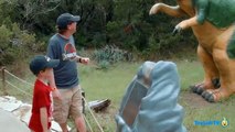 Giant Life Size Dinosaurs at Dinosaur World Park! Family Activities, Kids Toys & Surprise Eggs