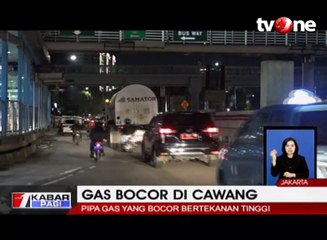Pipa Gas Depan Kantor BNN Bocor