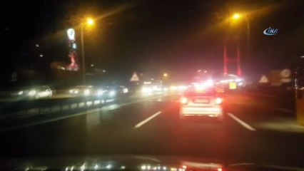 Cumhurbaşkanı Erdoğan’ın konvoyunu görünce heyecandan böyle kaza yaptı