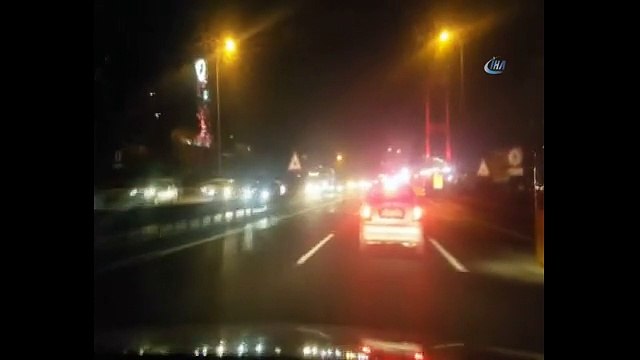 Cumhurbaşkanı Erdoğan’ın konvoyunu görünce heyecandan böyle kaza yaptı