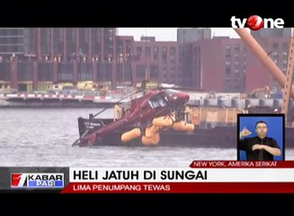 Heli Jatuh di Sungai, 5 Penumpang Tewas