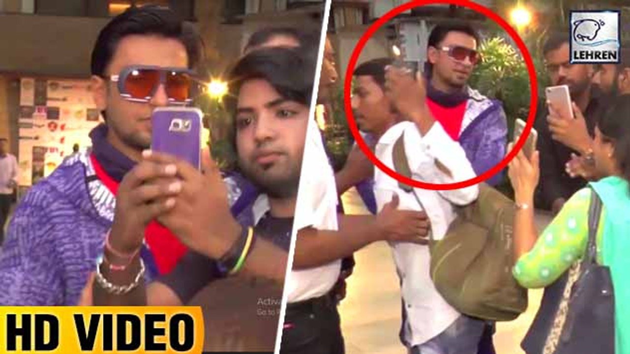 Ranveer Singh Gets ANNOYED By Fans While Clicking Selfies