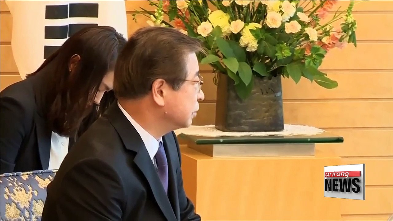 Seoul's special envoy meets with Japanese Prime Minister Abe, Japan seeks 'concrete steps' from Pyongyang