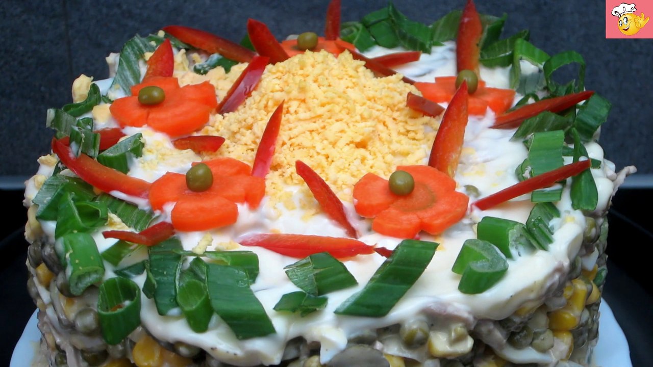 Презентация подачи блюда. Салат весенний.