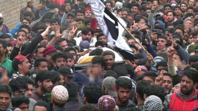 Protests after Indian troops kill three rebels in Kashmir