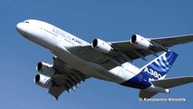 А380 крутой заход МАКС new A380 steep approach MAKS new