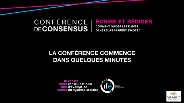 Conférence de Consensus - écrire et rédiger
