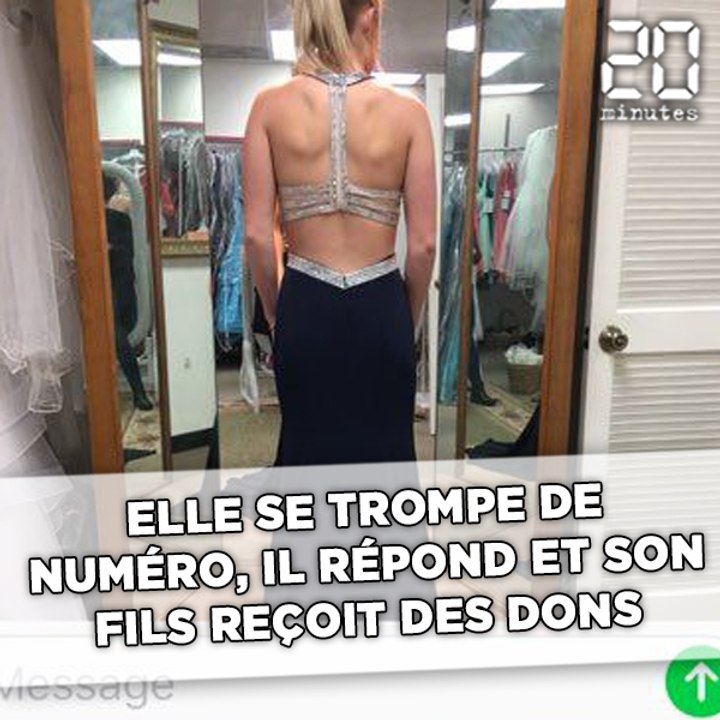 Elle envoie une photo d'elle au mauvais numéro, une famille entière la complimente