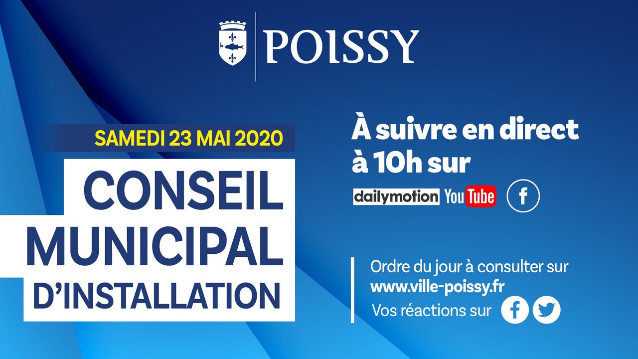 CONSEIL MUNICIPAL D'INSTALLATION - SAMEDI 23 MAI 2020