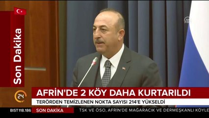 Çavuşoğlu: Münbiç'te YPG çekilecek