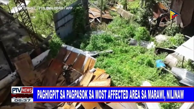 #PTVNEWS: Paghigpit sa pagpasok sa most affected area sa Marawi, nilinaw